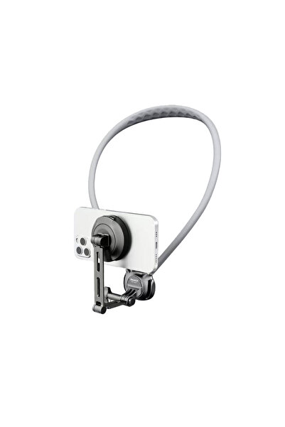 Jmary MG-03 2in1 Eller Serbest Magnetik Boyun Askılı Telefon Tutucu Siyah