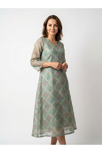 OEM Cotton and silk midi dress