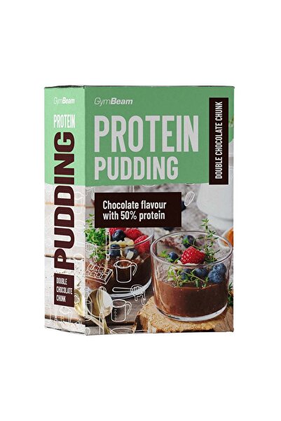 GymBeam Budincă proteică, 500 g, cu bucăți de ciocolată dublă