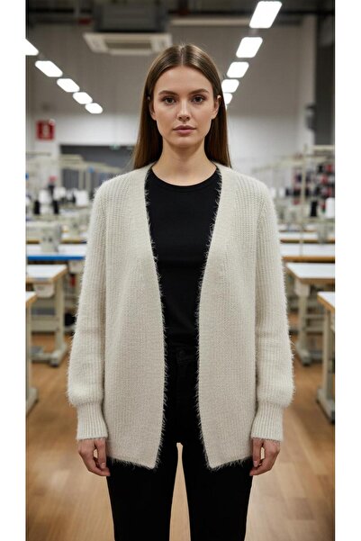 AYMİSS كارديجان أنيق ذو شعر كثيف، نسيج سميك، ناعم الملمس