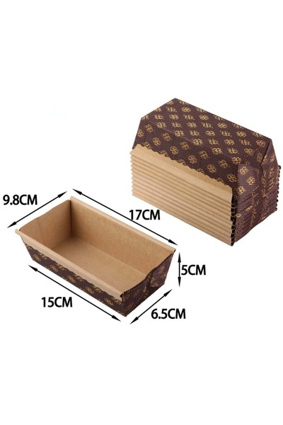 wei inox Disposable Cardboard Loaf Pan Set, 5 Pieces