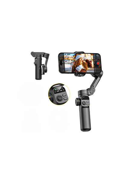 EN SİGA Akıllı Telefon Gimbal Sabitleyici 3 Eksenli Bluetooth Vlog Video Stab...