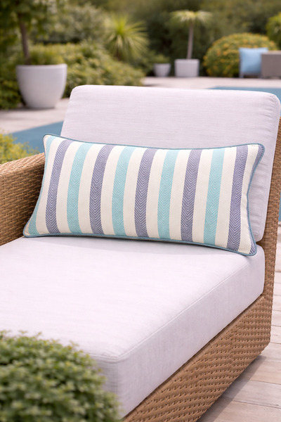 QUBA DECO Husă decorativă pentru pernă, rezistentă la apă și la decolorare, p...