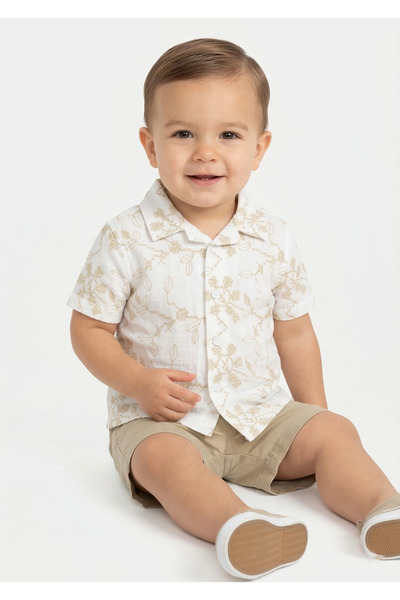 MARCO DONATELI Boys Shirts Short Sleeve + Bermuda, 12M
