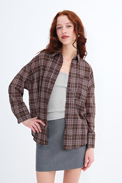 Addax Καρό Με σχέδιο Πουκάμισο G0603