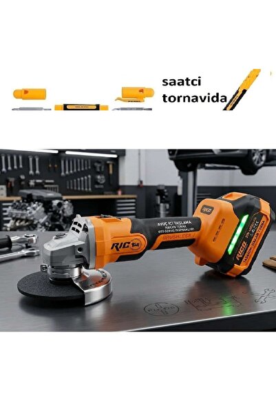 Rico Şarjlı Avuç İçi Taşlama 115mm Devir Ayarlı