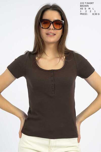 JOGGY Square Collar Buttoned T-Shirt
