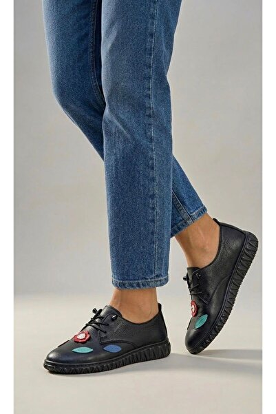 KS KADİR SARAÇ Daily Soft Genuine Leather Orthopedic Women's Shoes