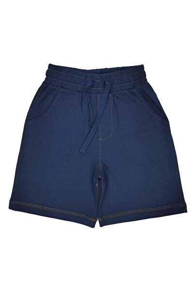 OrganicKid Denim Görünümlü Bebek Bermuda Şort
