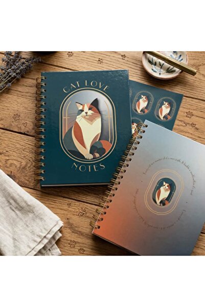 Be Online I Love Animal Collection Stickered Notepad - Hardcover A5 Notebook ...