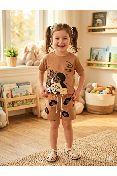 NURTOPU Комплект із шортів та топу для дівчинки. Літній комплект з короткими ...