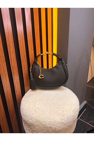 ÇANTA Alme Oval mini gold detaylı el omuz çantası