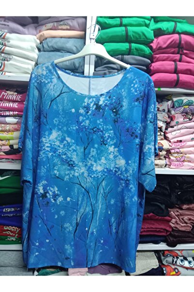 Butik Jumbo Battal saten kumaş bluz