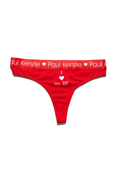 Paul Kenzie Valentine Collection - Kadın String Külot - I Love My GF/BF