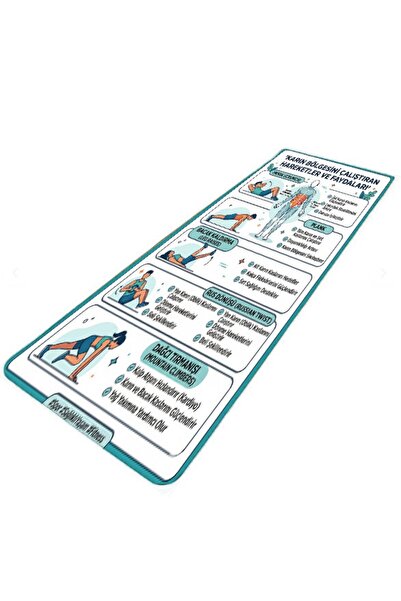 Harika bir ev HARİKABİREV | Yoga Matı Pilates Minderi Yıkanabilir Kaymaz Taba...