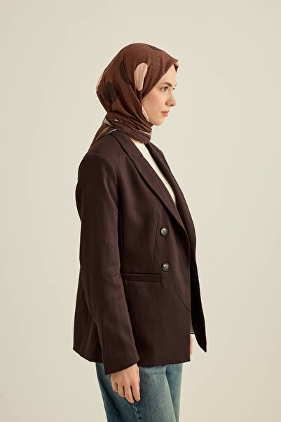 Modakaşmir Big Polkadot Pattern Bamboo Scarf