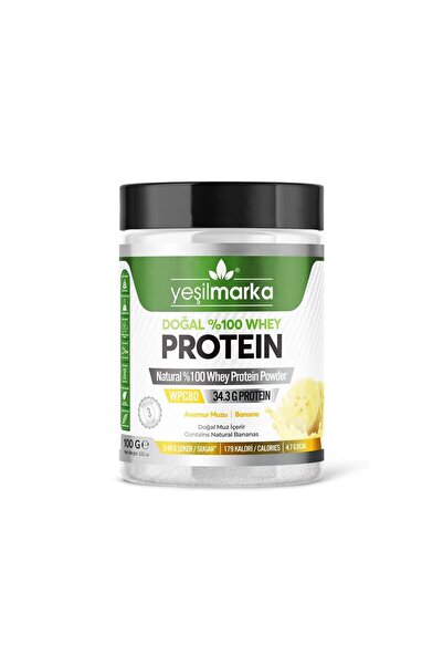 yeşilmarka Doğal Whey Protein Tozu Anamur Muzu 100 Gr.