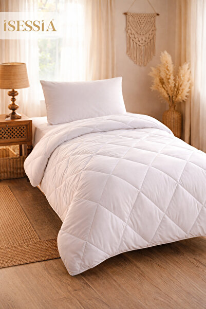 Isessia Liora Single White Quilt |   Ultra Soft Silicone Filled Fluffy |   15...