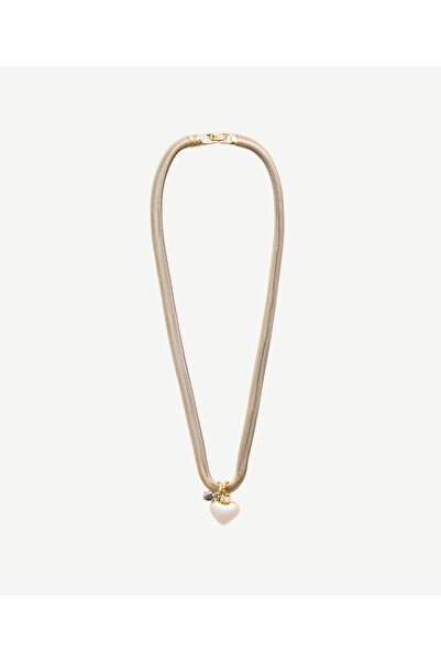 Yargıcı Kalp Uçlu İtalyan Zincir Kolye