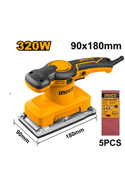 Ingco Slefuitor Electric 320W+5pcs 180mmx90mm