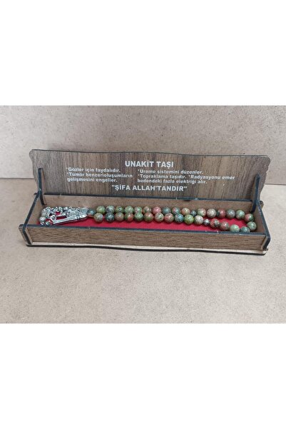 BEST PARTİ Best Special Wooden Boxed 33-Piece Unakit Stone Prayer Beads
