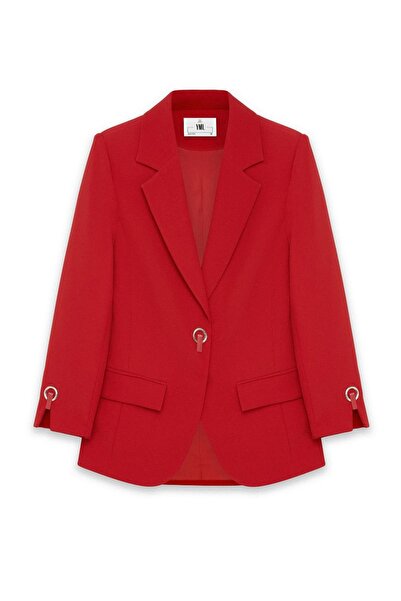 YML Üç Halka Çıtçıtlı Fit Kalıp Double Kumaş Ceket