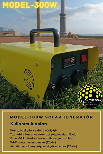 300W Taşınabilir Güç İstasyonu – LiFePO4 Bataryalı Solar Jeneratör