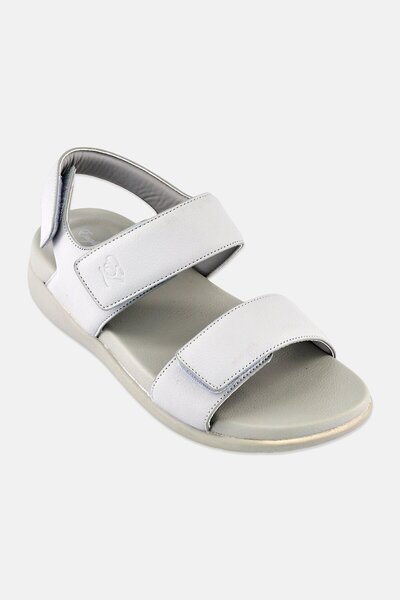 English Laundry Men Velcro Closure Sandals, Light Grey