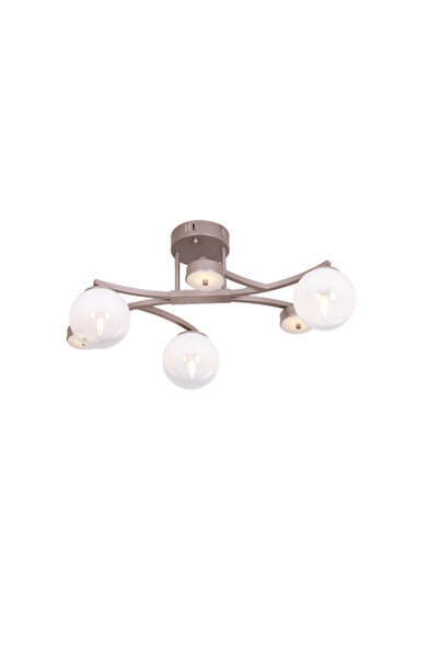 Avonni AR-1961-6CP Cappucino Kaplama Modern Avize E14 Metal Cam H: 35 cm, WxD...