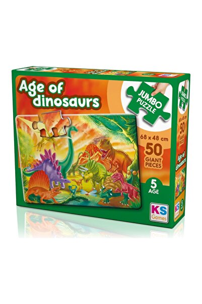 Ks Puzzle 50 قطعة كبيرة من ديناصورات العصر الديناصورية 31012