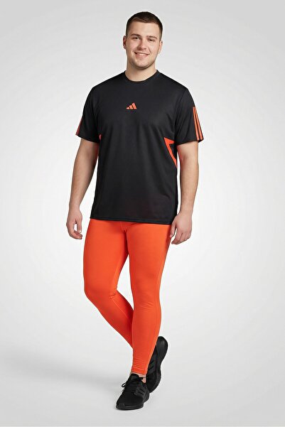 adidas Men Regular Fit Short Sleeve Training T-Shirt, Black