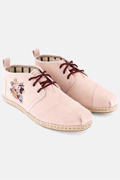 Toms حذاء بوتا نسائي برباط، وردي/كومبو