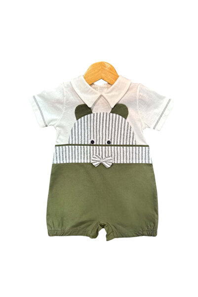 The-kid.co جمبسوت ميرو شيك بفيونكة - لون كاكي