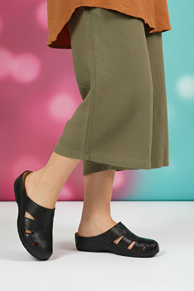 Polaris 5 Nokta Μαύρες γυναικείες παντόφλες