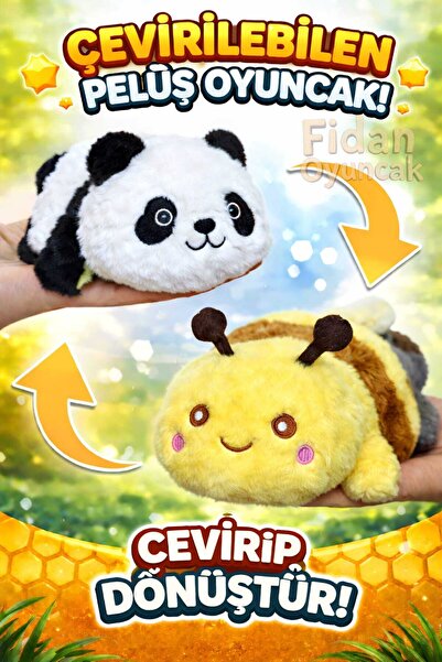 Fidan oyuncak 17 cm Double-Sided Transformable Soft Textured Cute Plush Toy
