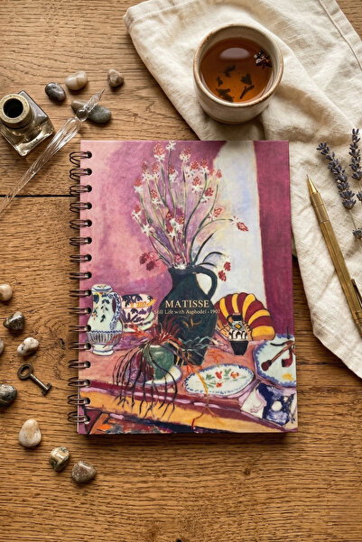 Be Online Art Collection Spiral Notebook - Hard Cover A5 Dotted Notebook 14X2...