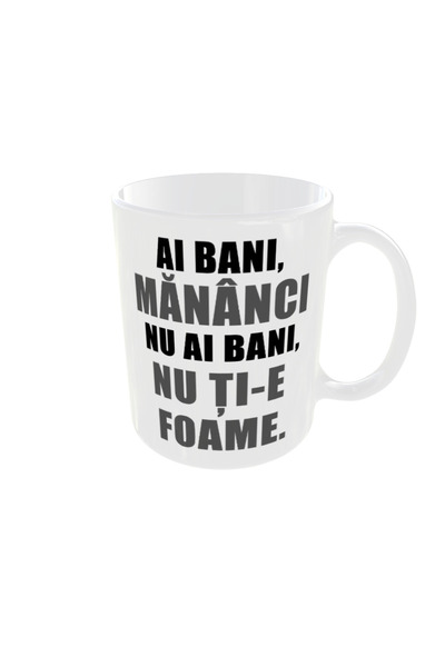 OEM Personalized mug "You have money, you eat", 350ml - the ideal gift for an...