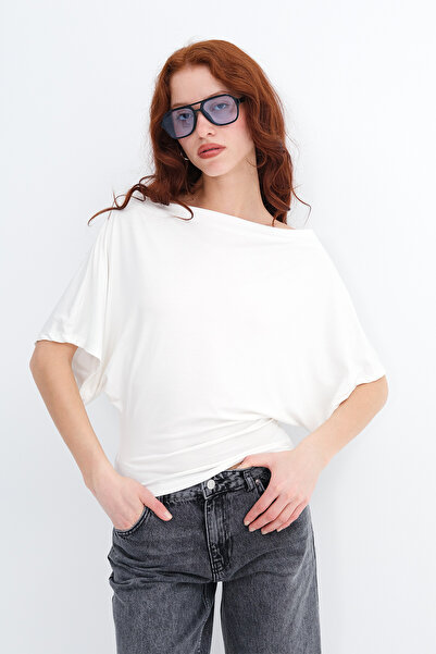 Addax Kayık Yaka Bluz B0801