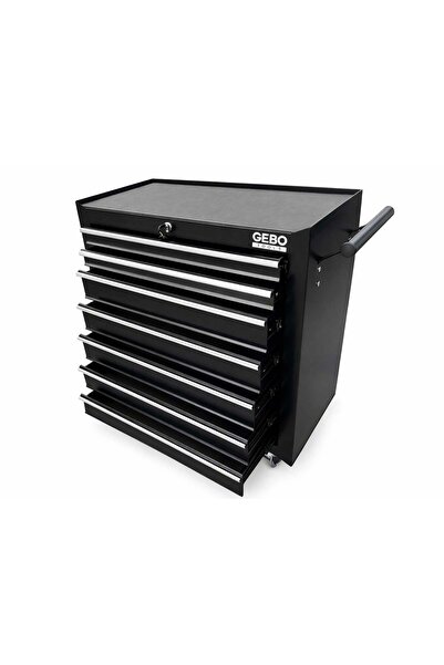 GEBOTOOLS UNEQUIPED METAL TOOL CABINET, WITH 7 DRAWERS, RED, WITH WHEELS 78 X...