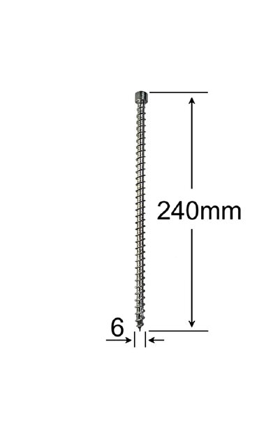 Domax Wood Screw Pan Head 6x240 mm Torx T30 ETA 19/0474 for structural wood -...