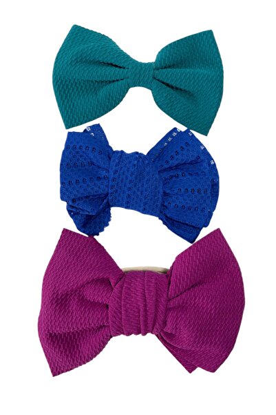 Bambimici - Mira Assorted Big Ribbon Bow Headband for Babies - Multicolor