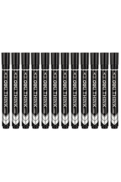 Deli Permanent Marker Round Tip 1.5 mm 12-Pack Black (Eu10020)