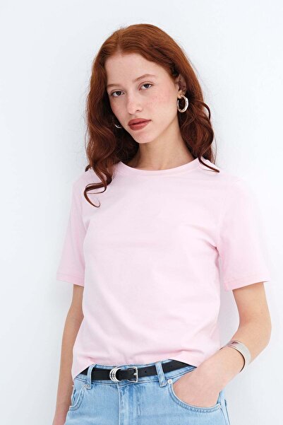 Addax Μπλουζάκι με λαιμόκοψη ποδηλάτου Basic P1903