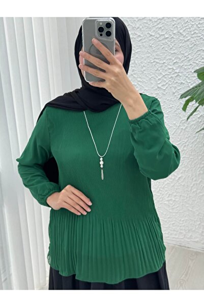 Queyla ECRİN PLİSELİ ŞİFON BLUZ