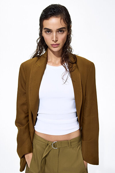 H&M Keten Karışımlı Blazer