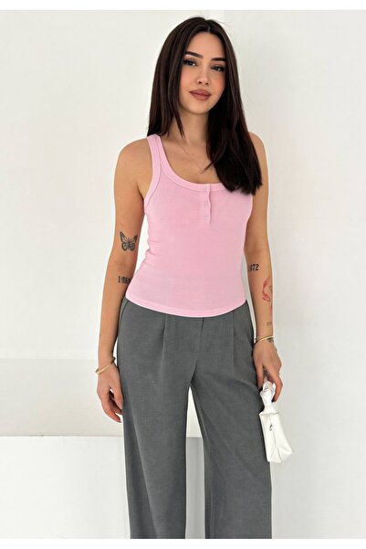 Noa&Noa Top tip camisolă pentru femei, cu bretele și detalii cu capse