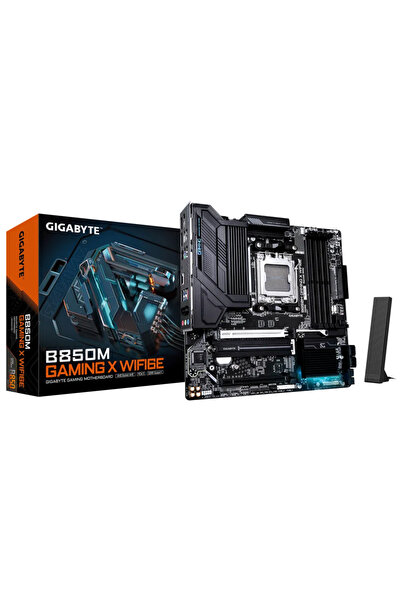 Gigabyte B850M GAMING X WIFI6E Soket AM5 DDR5 8200(OC) mATX Gaming (Oyuncu) A...