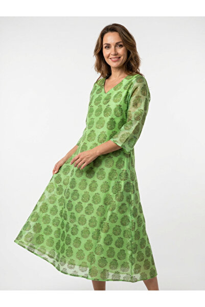 OEM Cotton and silk midi dress