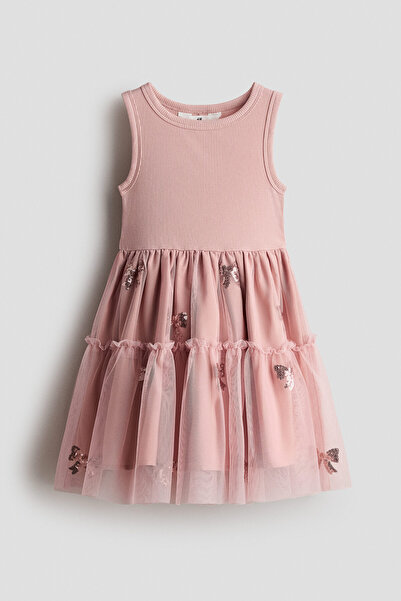 H&M Tül Etekli Elbise