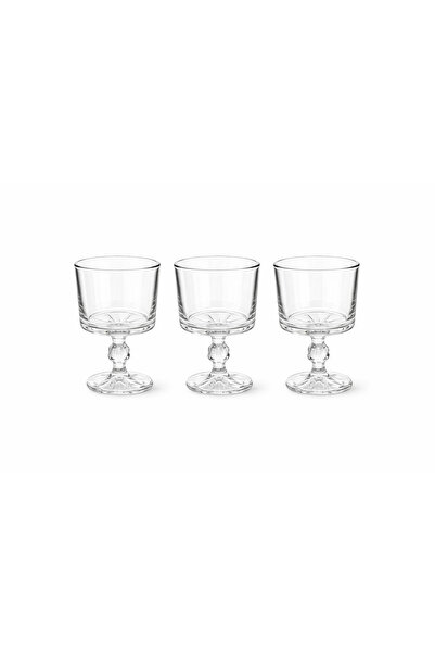 Stillo وعاء زجاجي للتقديم بثلاثة أرجل، وعاء آيس كريم، وعاء حلوى، كوب تقديم ال...